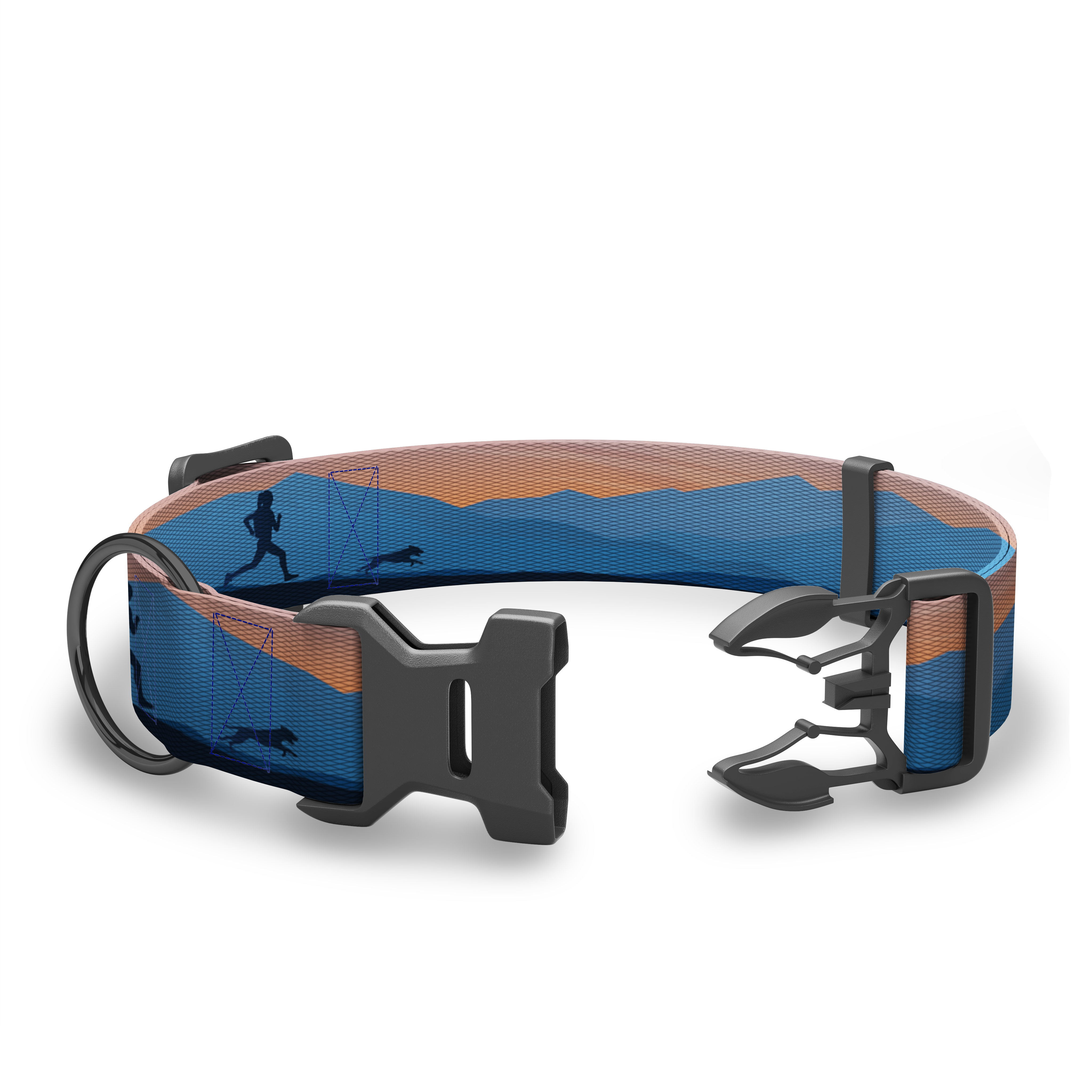 Wingo Outdoors - Coosa Dog Collar: Medium / Rainbow Trout